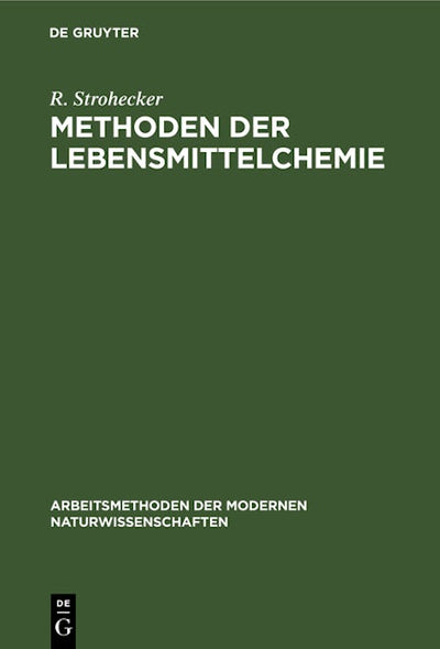 Methoden der Lebensmittelchemie