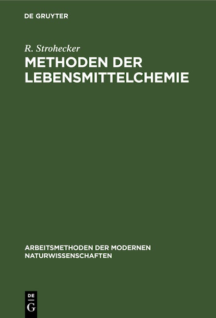 Methoden der Lebensmittelchemie