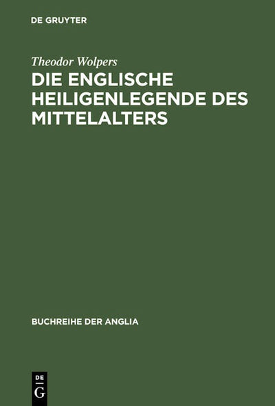 Die englische Heiligenlegende des Mittelalters