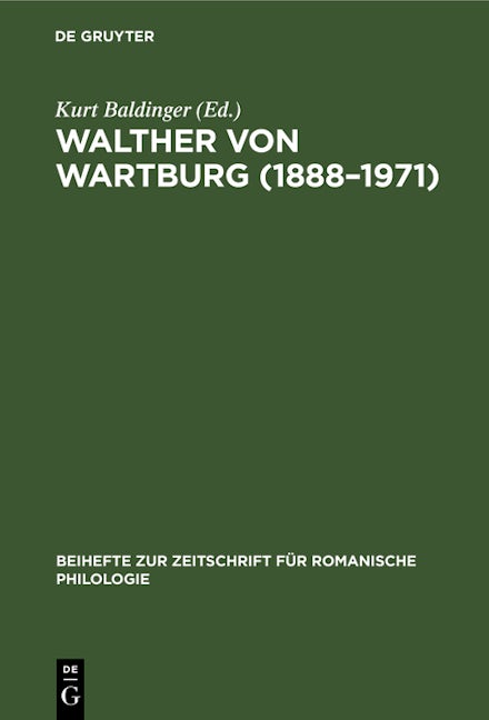 Walther von Wartburg (1888–1971)