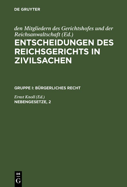 Nebengesetze, 2