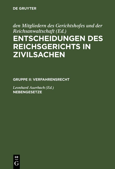 Nebengesetze
