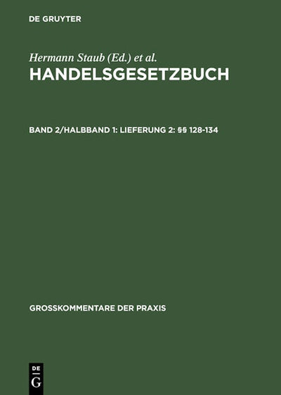 Lieferung 2: §§ 128–134