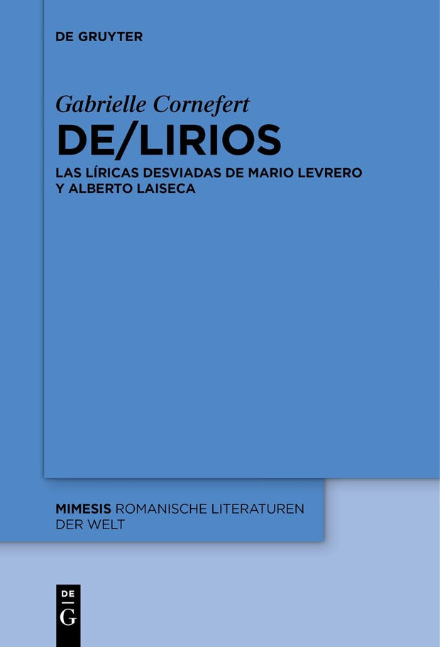 Cover image for De/lirios, isbn: 9783110993677