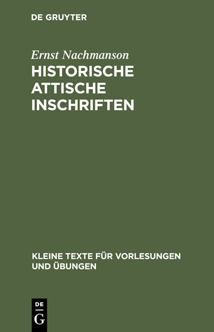 Historische attische Inschriften