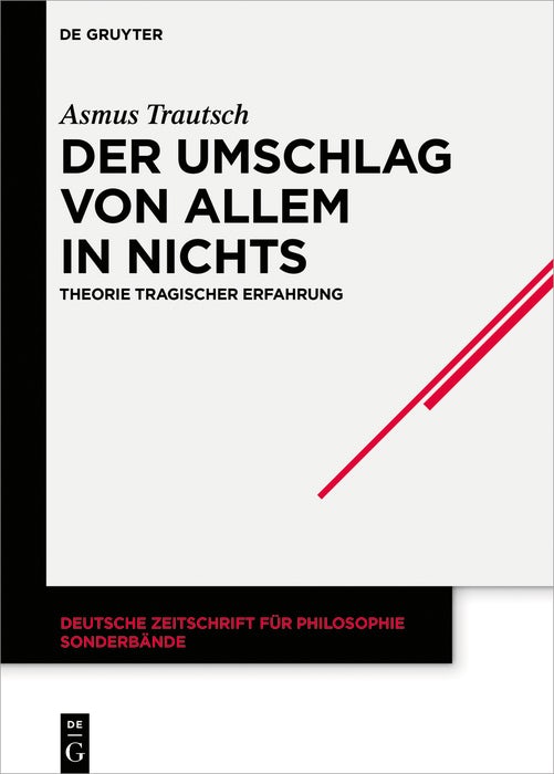Cover image for Der Umschlag von allem in nichts, isbn: 9783110996838
