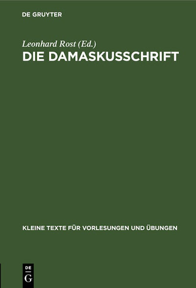 Die Damaskusschrift