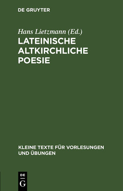 Lateinische altkirchliche Poesie