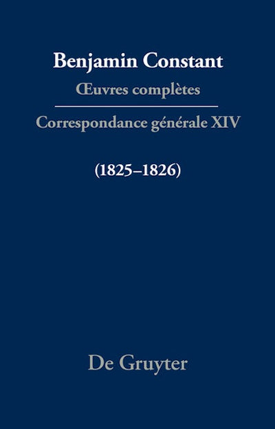 Correspondance générale 1825–1826