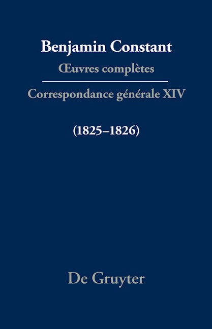 Correspondance générale 1825–1826