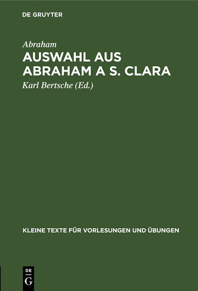 Auswahl aus Abraham a S. Clara