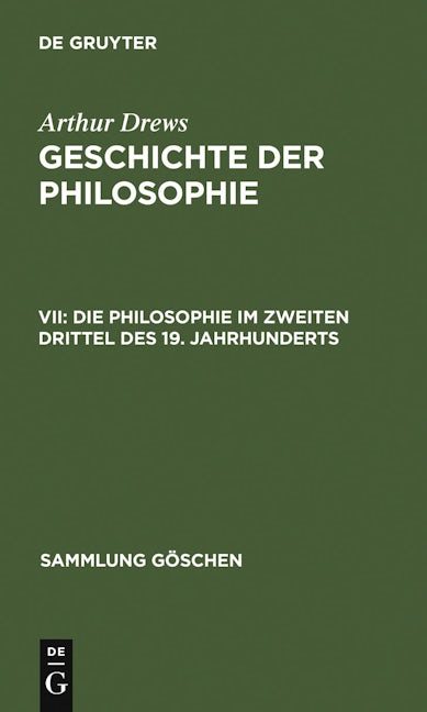 Die Philosophie im zweiten Drittel des 19. Jahrhunderts