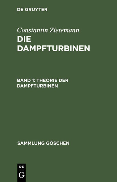 Theorie der Dampfturbinen