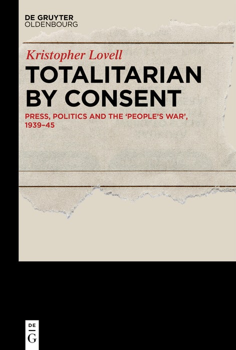 Cover image for Totalitarian by Consent, isbn: 9783111018508