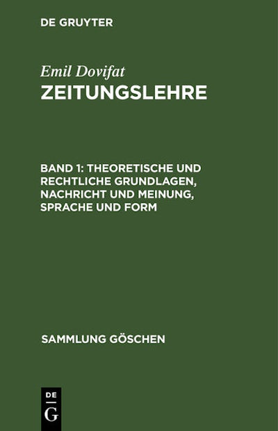 Theoretische und rechtliche Grundlagen, Nachricht und Meinung, Sprache und Form