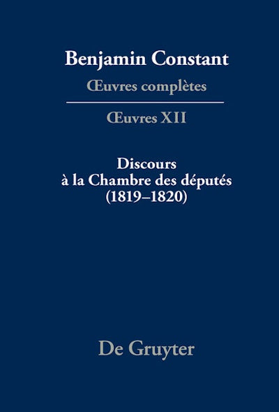 Discours à la Chambre des députés (1819–1820)