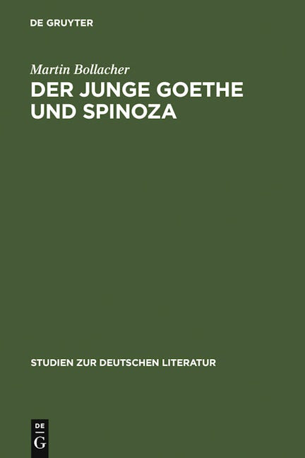 Der junge Goethe und Spinoza