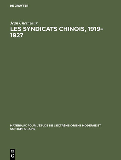 Les syndicats chinois, 1919–1927