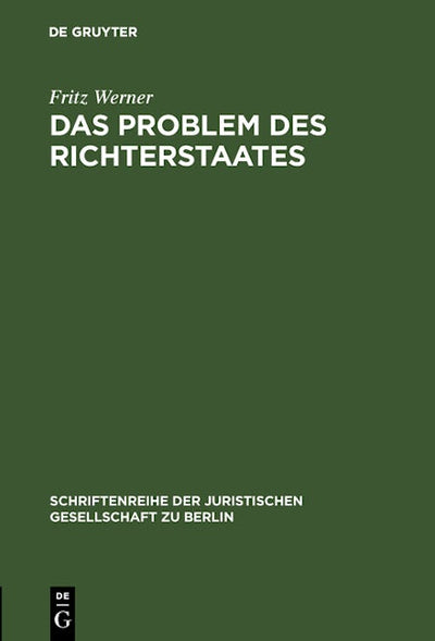 Das Problem des Richterstaates