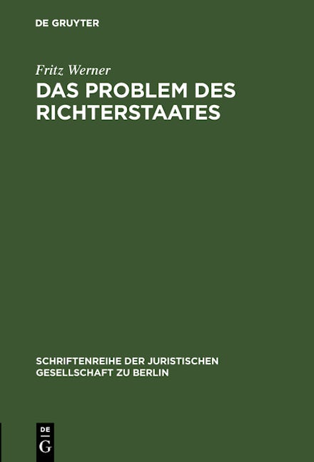 Das Problem des Richterstaates