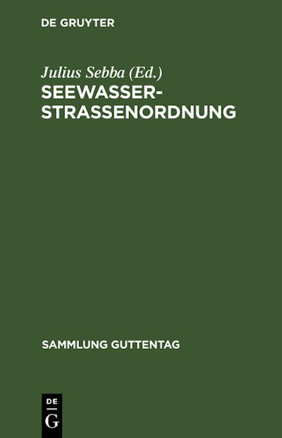 Seewasserstraßenordnung