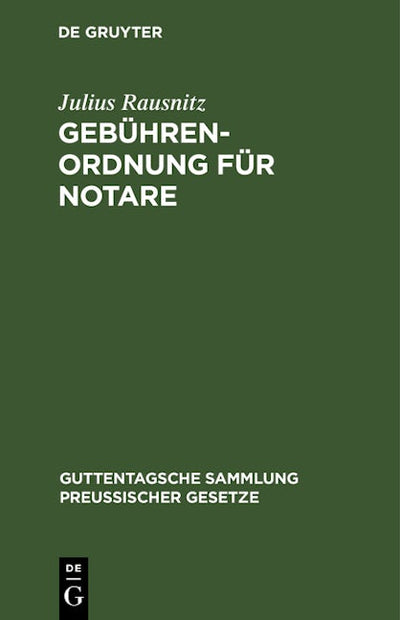 Gebührenordnung für Notare
