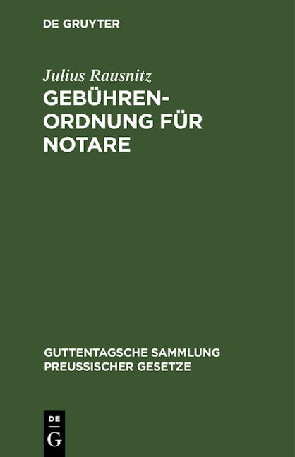 Gebührenordnung für Notare