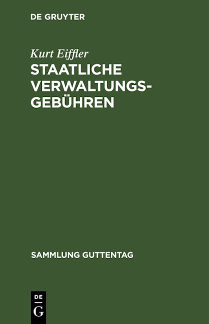 Staatliche Verwaltungsgebühren