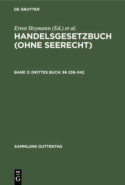 Drittes Buch: §§ 238–342