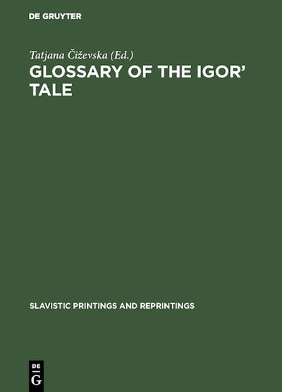 Glossary of the Igor’ Tale