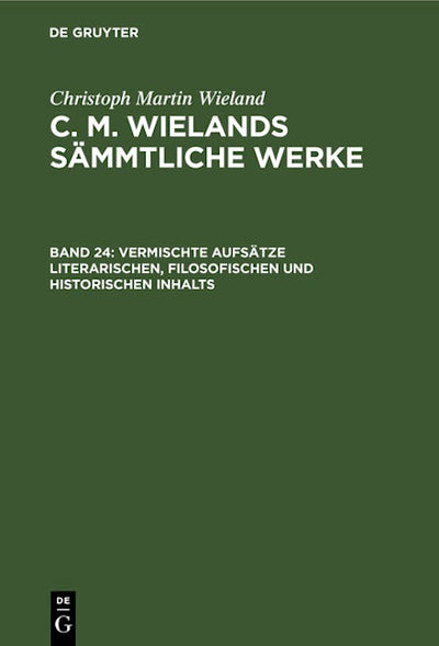 Vermischte Aufsätze literarischen, filosofischen und historischen Inhalts