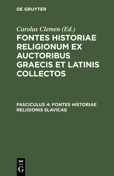 Fontes historiae religionis Slavicae