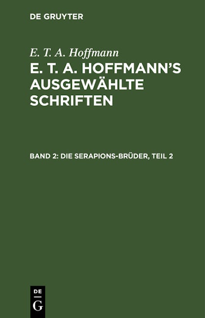Die Serapions-Brüder, Teil 2