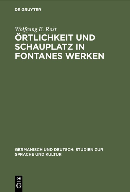 Örtlichkeit und Schauplatz in Fontanes Werken