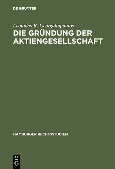 Die Gründung der Aktiengesellschaft