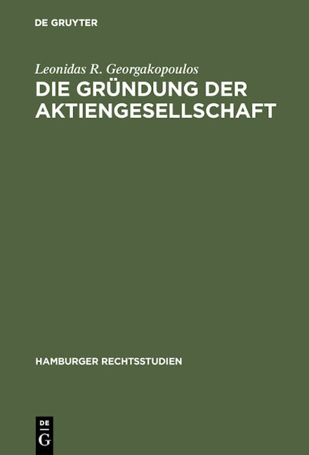 Die Gründung der Aktiengesellschaft
