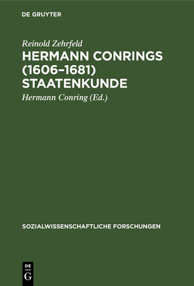 Hermann Conrings (1606–1681) Staatenkunde