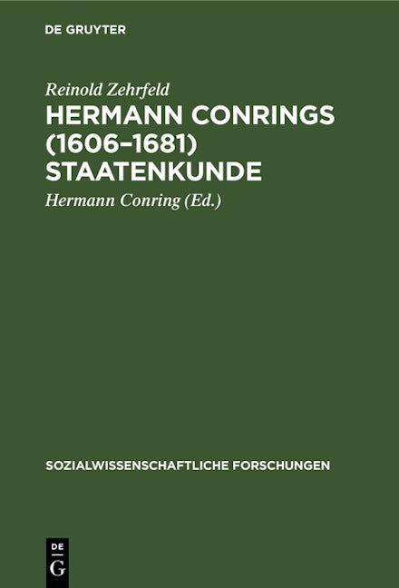 Hermann Conrings (1606–1681) Staatenkunde
