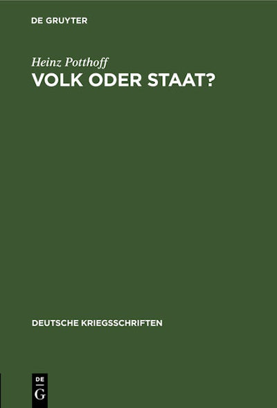 Volk oder Staat?