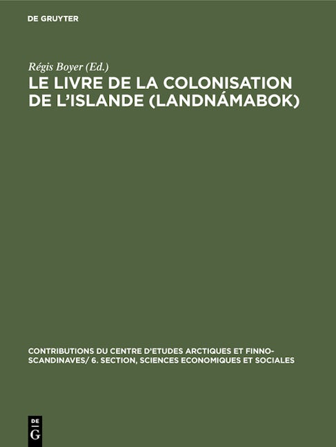 Le livre de la colonisation de l’Islande (Landnámabok)