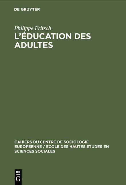 L’éducation des adultes