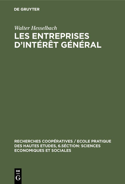 Les entreprises d’intérêt général