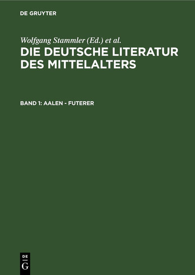 Cover image for Aalen - Futerer, isbn: 9783111055411