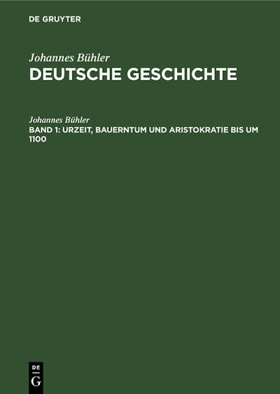 Urzeit, Bauerntum und Aristokratie bis um 1100