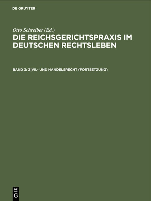 Zivil- und Handelsrecht (Fortsetzung)