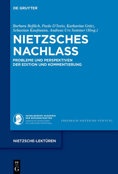 Cover image for Nietzsches Nachlass, isbn: 9783111072296