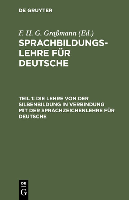 Die Lehre von der Silbenbildung in Verbindung mit der Sprachzeichenlehre für Deutsche