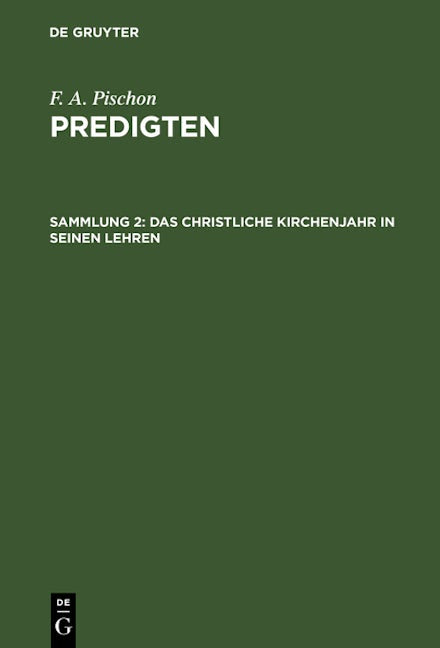 Das christliche Kirchenjahr in seinen Lehren