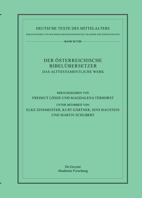 Das Alttestamentliche Werk