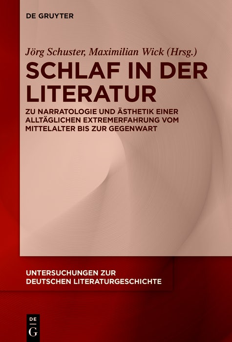 Cover image for Schlaf in der Literatur, isbn: 9783111090375